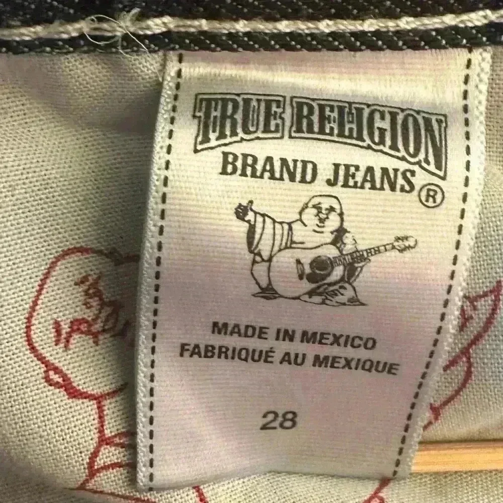 True Religion “Skinny” With Flap Jeans With Distressing And Patches Size 28 EUC!
